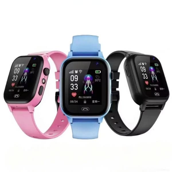 Kids GPS Smartwatch with Live Location Tracker, Video Chat, Emergency SOS Button & Step Counter for Child Safety & Communication