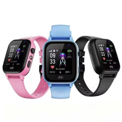 Kids GPS Smartwatch with Live Location Tracker, Video Chat, Emergency SOS Button & Step Counter for Child Safety & Communication