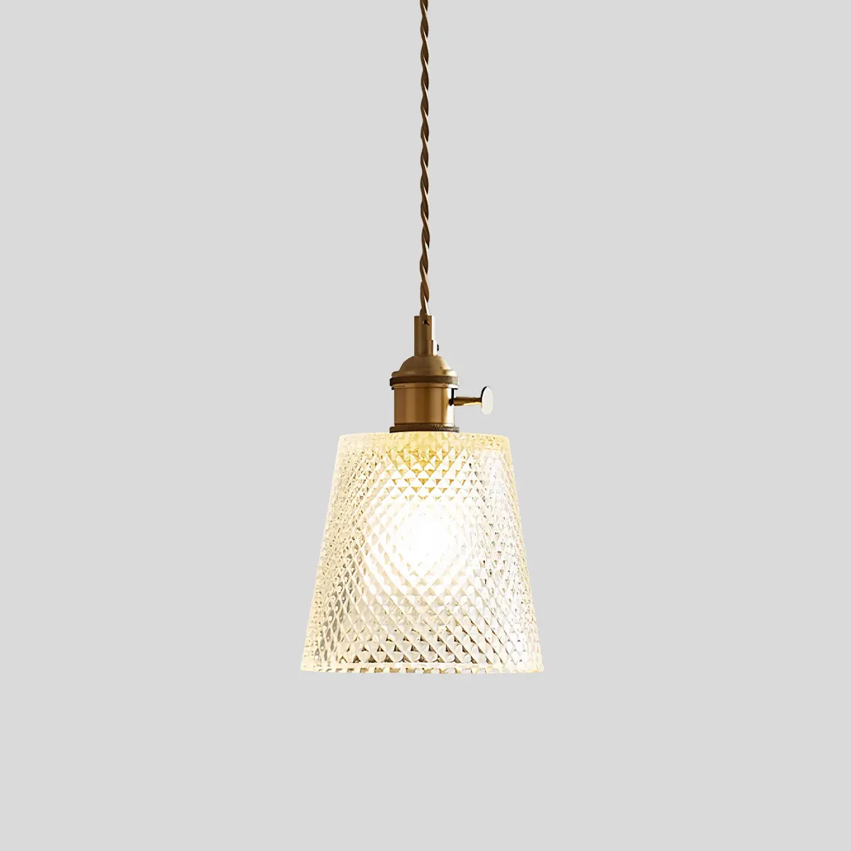 Adjustable Height Pendant Light with Clear Glass Shade Bronze Finish for Dining Table Kitchen Island Living Room Overhead Lighting