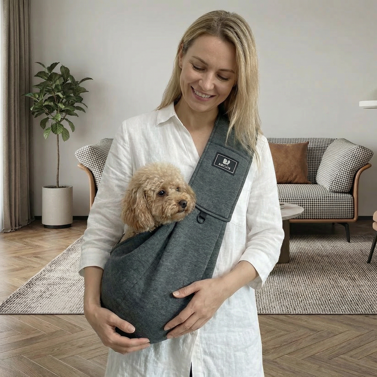 Portable Dog Shoulder Backpack with Breathable Fabric | Ergonomic Design for Comfort and Security