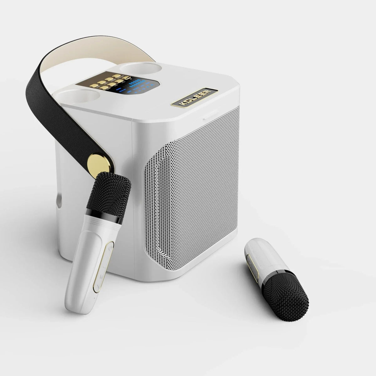 Karaoke Party Speaker | Portable Bluetooth Speaker with 360° Sound | Dual Microphones for Unforgettable Entertainment