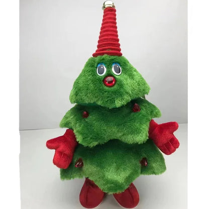 Animated Musical Holiday Tree Plush Toy for Kids & Home Decor