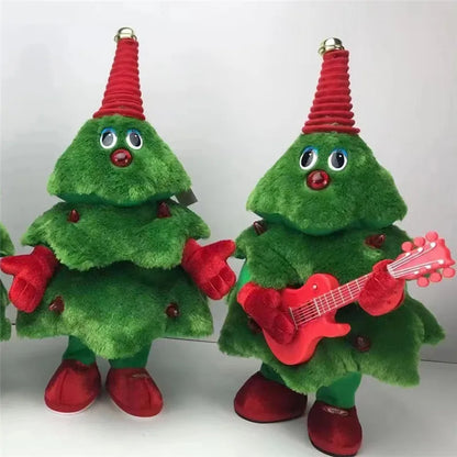Animated Musical Holiday Tree Plush Toy for Kids & Home Decor