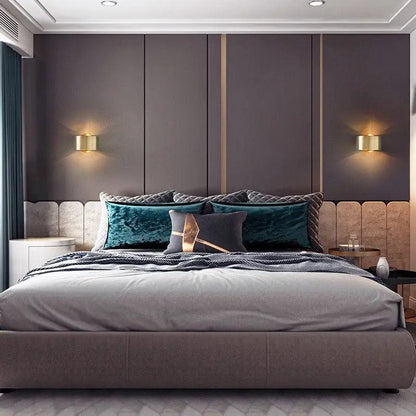 Contemporary Metal Shade Wall Sconce with Adjustable Arm for Bedroom Living Room Office Hallway Lighting