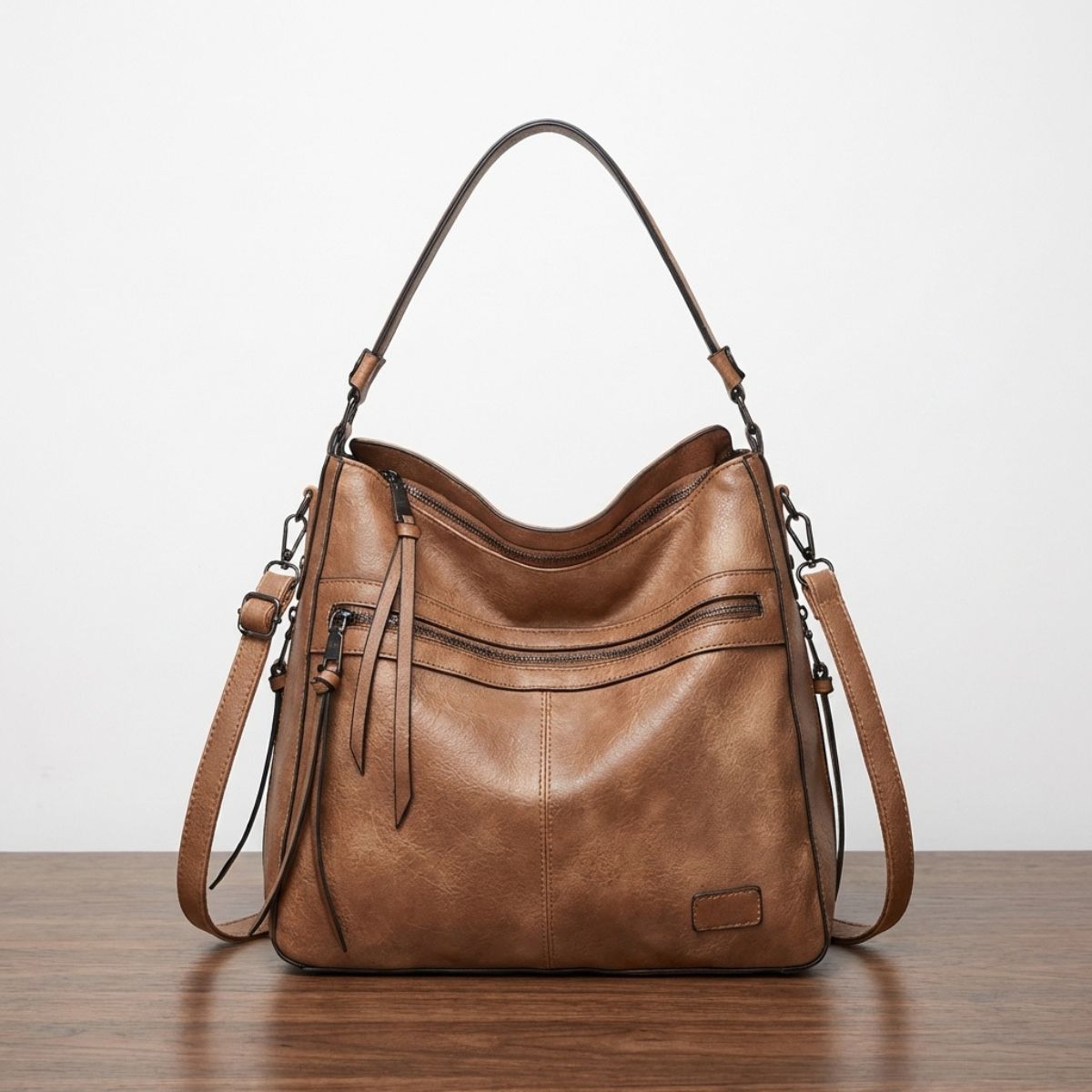 Genuine Leather Crossbody Shoulder Bag for Women with Adjustable Strap & Magnetic Flap | Premium Handbag Purse for Daily Use, Work, Travel