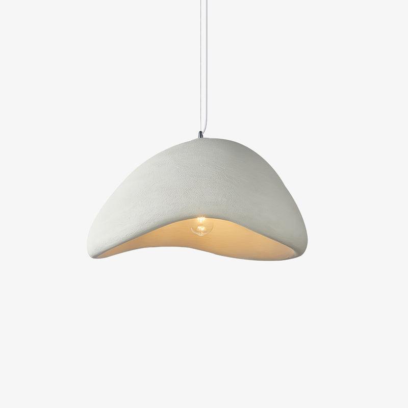 Spherical Hanging Ceiling Light Fixture with Adjustable Drop Length for Kitchen Island Dining Room Bedroom | Gray White LED Compatible Indoo