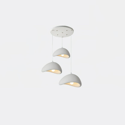 Spherical Hanging Ceiling Light Fixture with Adjustable Drop Length for Kitchen Island Dining Room Bedroom | Gray White LED Compatible Indoo