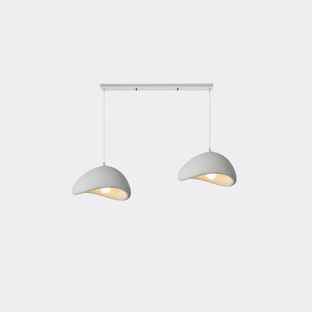 Spherical Hanging Ceiling Light Fixture with Adjustable Drop Length for Kitchen Island Dining Room Bedroom | Gray White LED Compatible Indoo