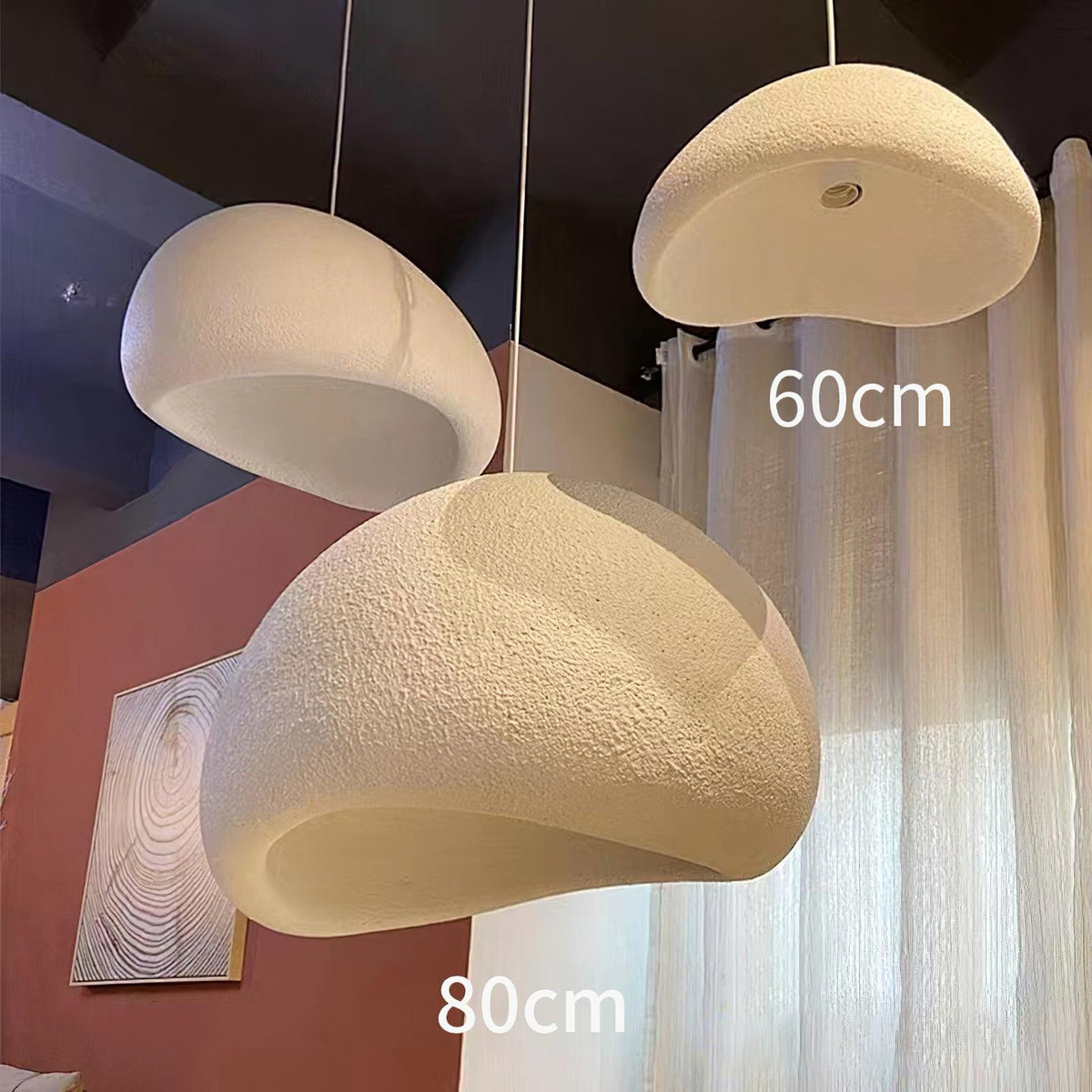 Cloud Pendant Lamp Dimmable LED Overhead Fixture Dining Room Bedroom Living Room Nursery Den Soft Glow Suspended Lighting E26 Bulb Base 12-4