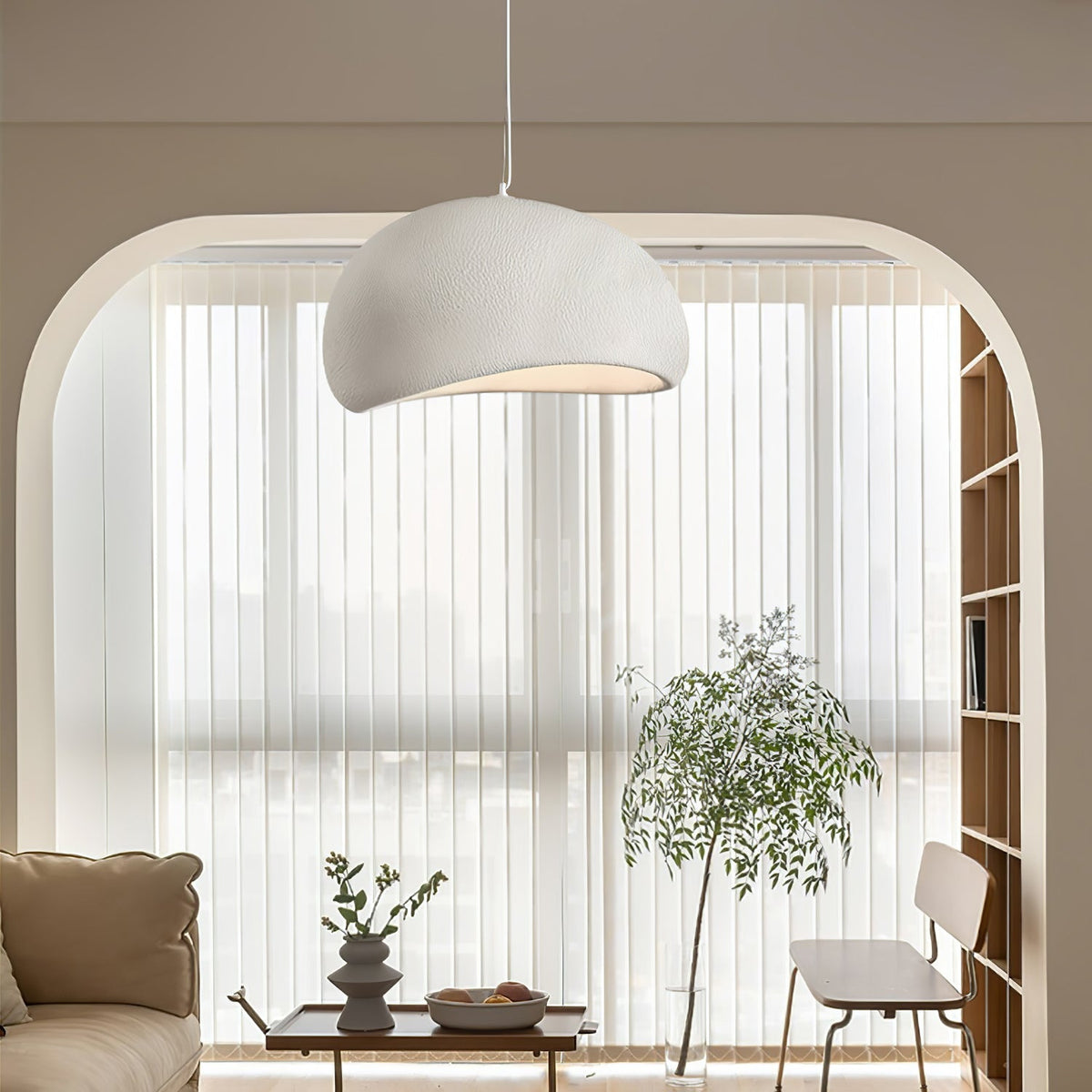 Cloud Pendant Lamp Dimmable LED Overhead Fixture Dining Room Bedroom Living Room Nursery Den Soft Glow Suspended Lighting E26 Bulb Base 12-4