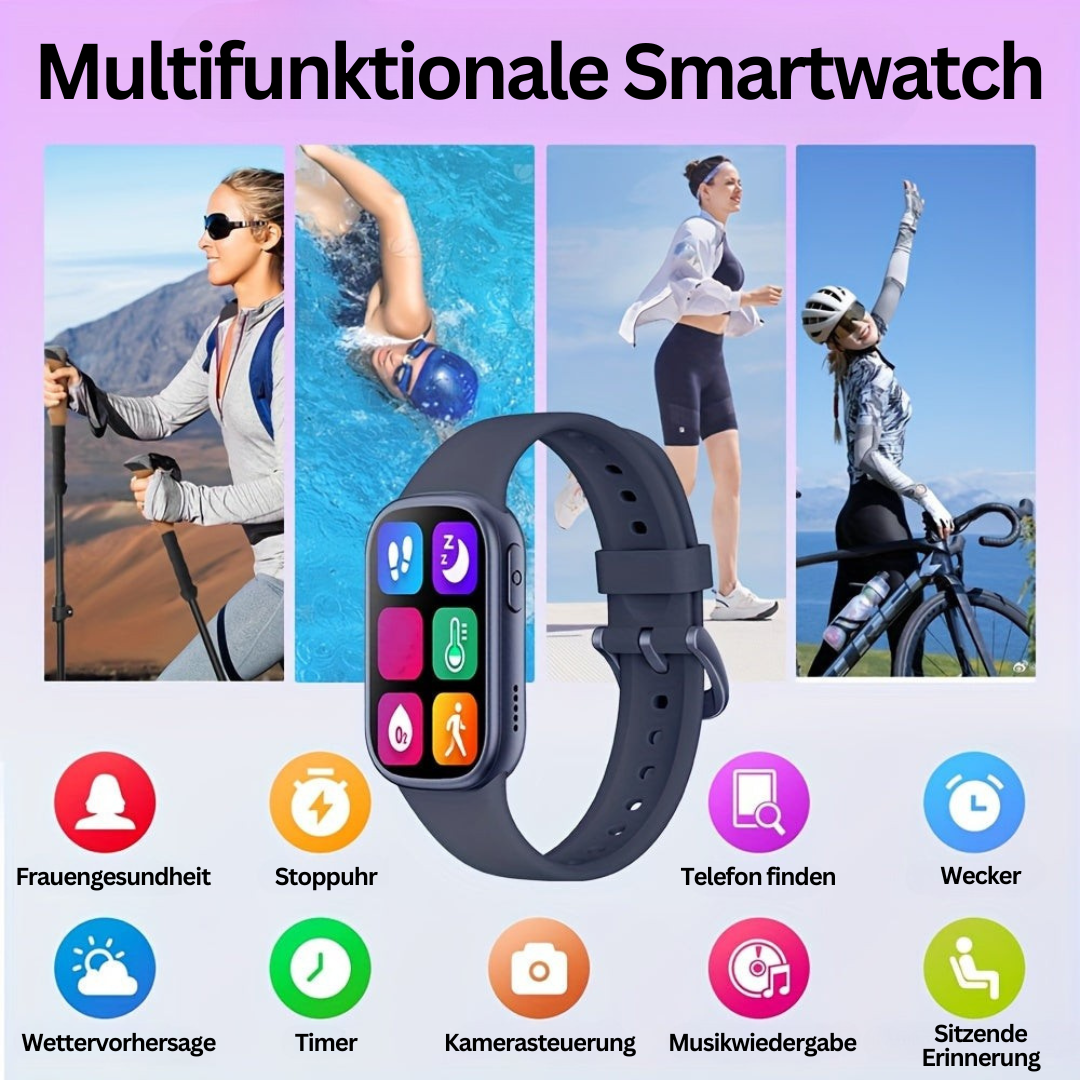Kids' Fitness Tracker Watch with Phone Connectivity & IP68 Water Resistance for Active Children