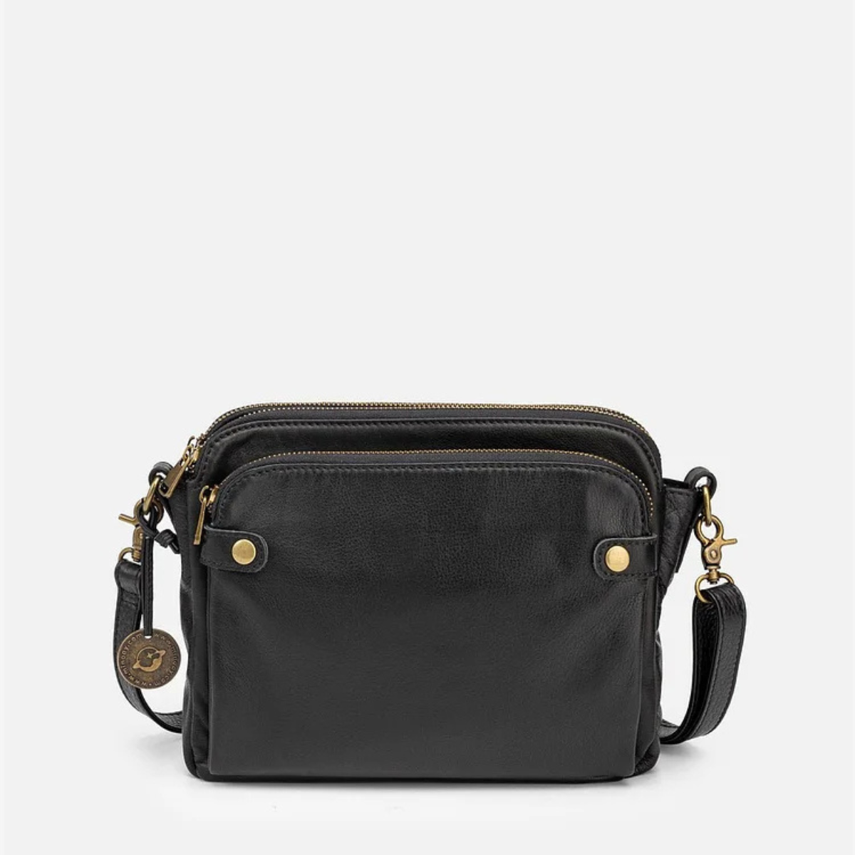Full-Grain Leather Shoulder Bag with Integrated Wallet & Card Slots - Spacious Crossbody Purse for Women - Adjustable Strap Handbag for