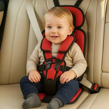 Portable Child Travel Harness Seat | Foldable Compact Design | Quick-Install 5-Point Safety System for Cars & Rideshares