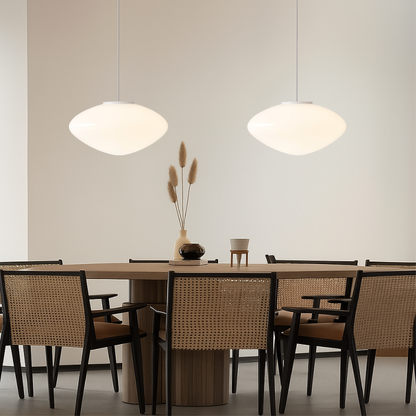 LED Glass Globe Hanging Light Fixture Adjustable Height White Shade for Kitchen Island Dining Room Ceiling Mount E27 Socket Modern Minimalis