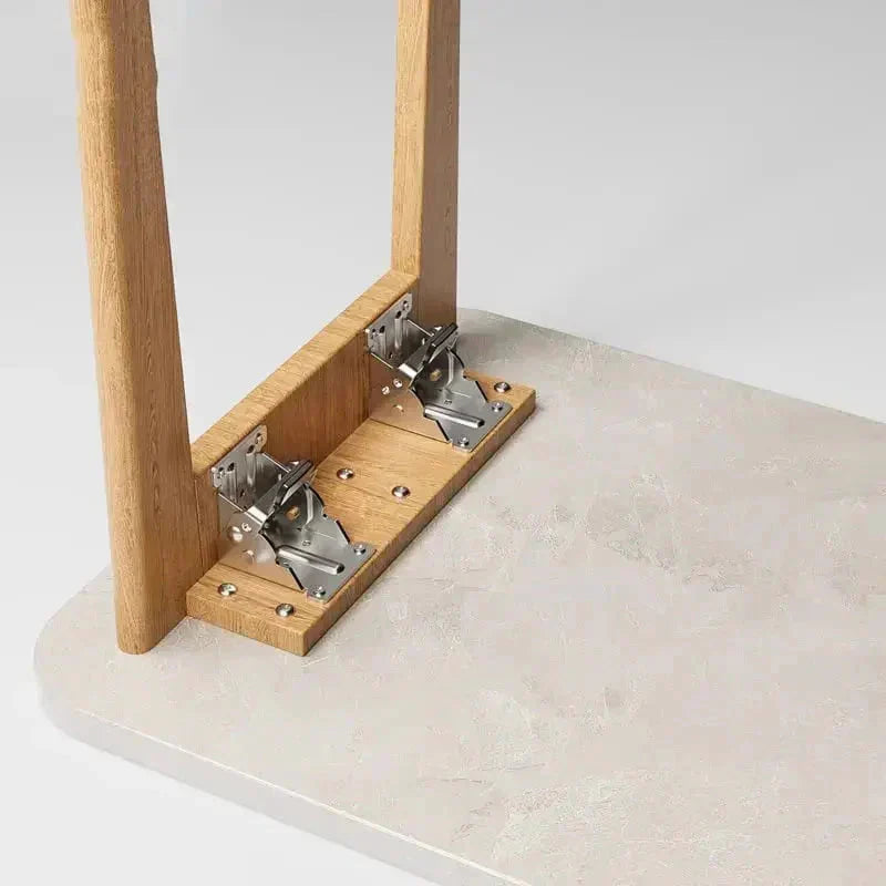 Heavy-Duty Folding Table Bracket Set — Self-Locking Steel Support Legs for Workbenches, RV Furniture, Drop-Leaf Dining Tables, Collapsible B