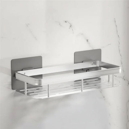 Self-Adhesive Bathroom Shelf | No Drilling & Stainless Steel