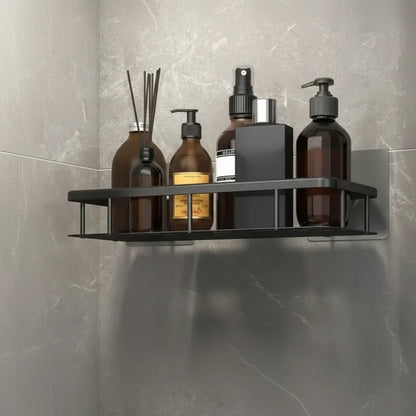 Self-Adhesive Bathroom Shelf | No Drilling & Stainless Steel