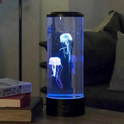 Color-Changing LED Jellyfish Mood Lamp with Flowing Tentacles for Relaxation & Decor