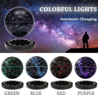Magnetic Levitation Floating Globe Night Light with 360° Rotation Star Map Sphere for Bedroom Office Living Room Desk Decor