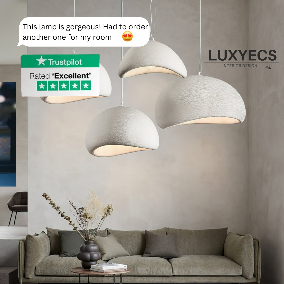 Modern Pendant Light Dimmable, Adjustable Hanging Lights for Kitchen Island, Hanging Pendant Lamp for Dining Room