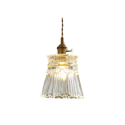 Adjustable Height Pendant Light with Clear Glass Shade Bronze Finish for Dining Table Kitchen Island Living Room Overhead Lighting