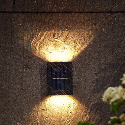 Cordless Solar-Powered LED Garden Light with Dusk Sensor – Weatherproof Outdoor Wall Fixture for Patio, Fence, Pathway & Yard