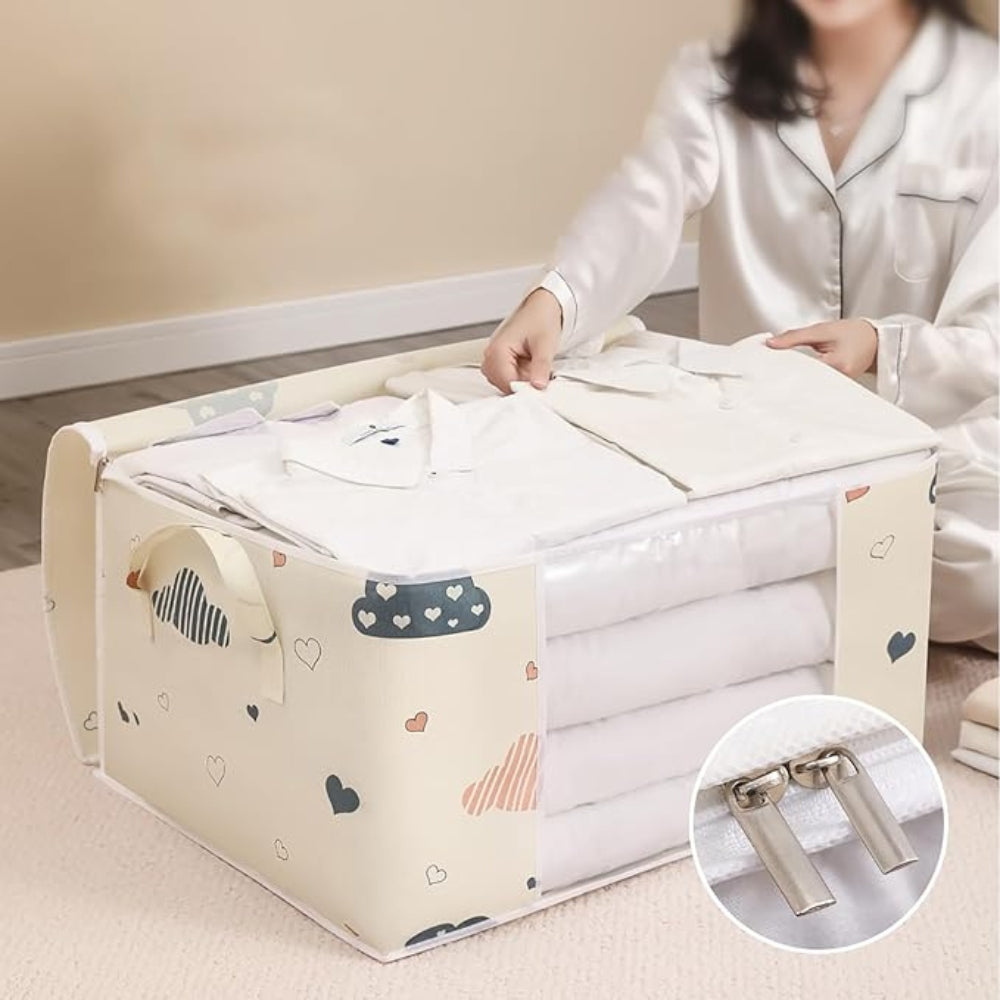 Kora Kids Storage Bag - Durable Cotton-Polyester Blend, Reinforced Handles