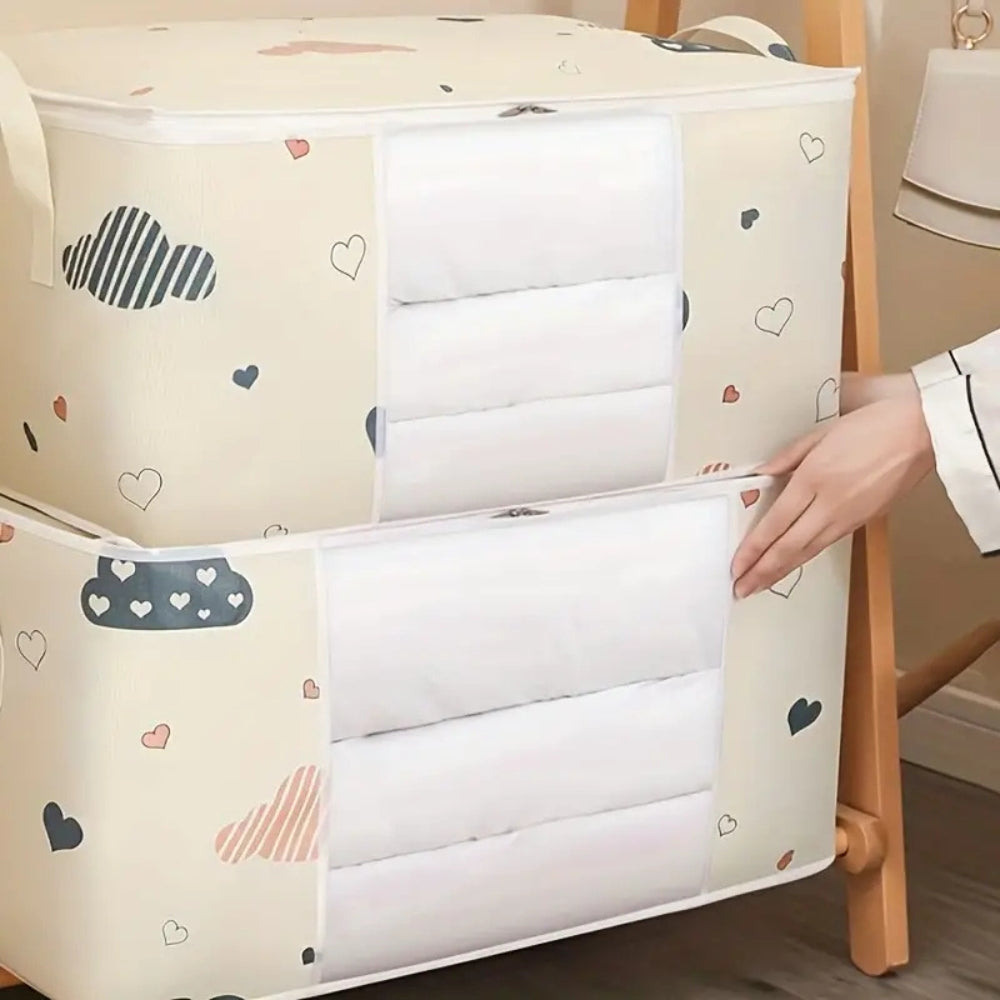 Kora Kids Storage Bag - Durable Cotton-Polyester Blend, Reinforced Handles