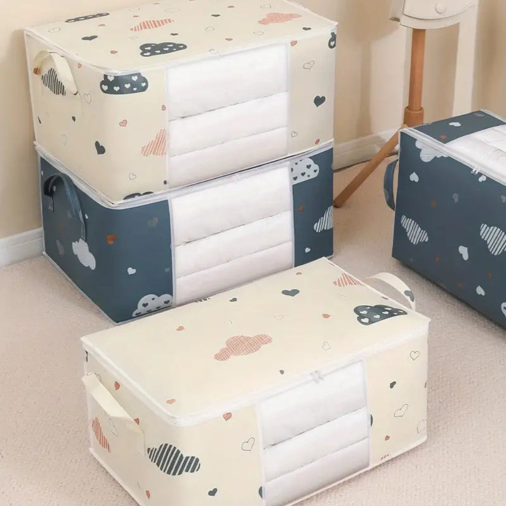 Kora Kids Storage Bag - Durable Cotton-Polyester Blend, Reinforced Handles