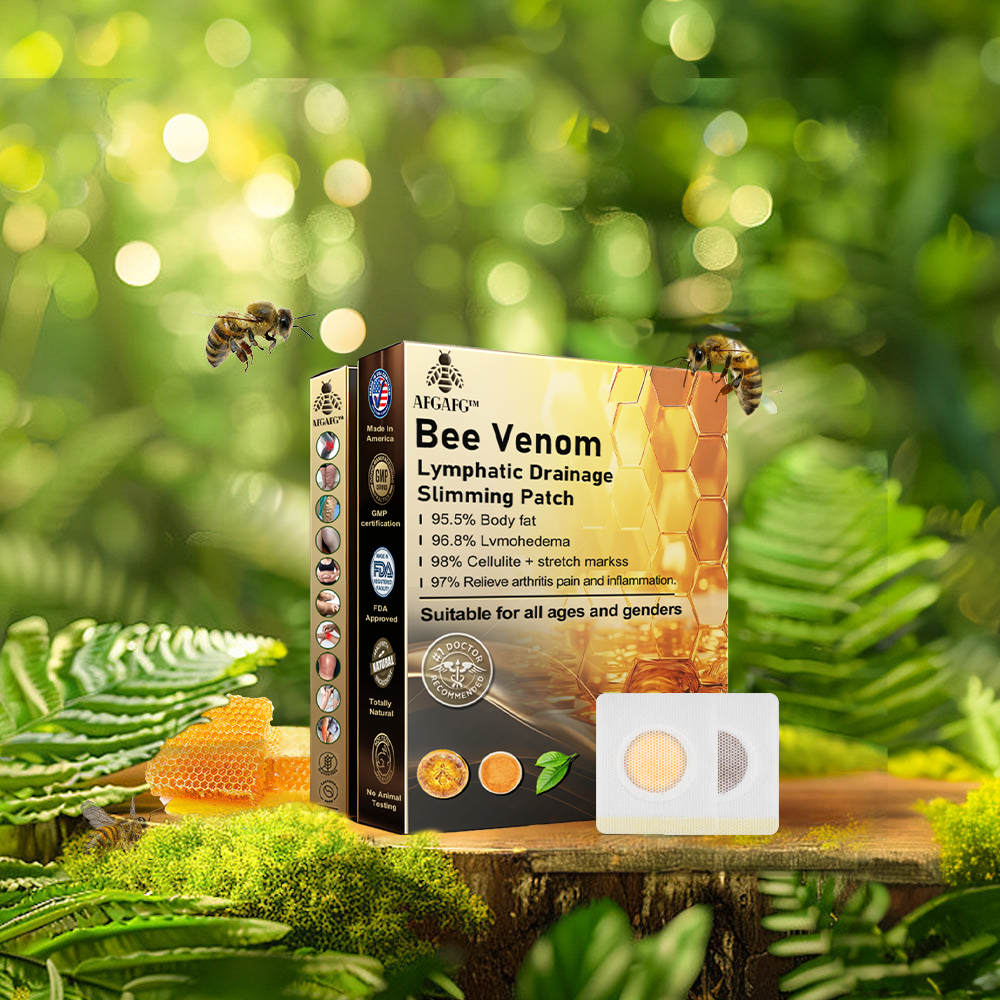 Herbal Wellness Patches with Natural Bee Venom Extract for Daily Body Care Support – Transdermal Application Skin Patches for Women & Men –