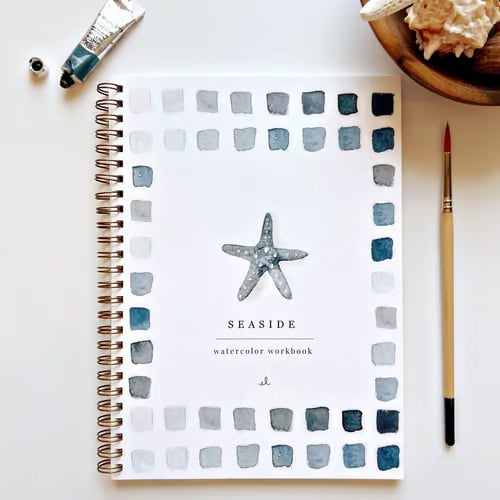 Beginner Watercolor Painting Workbook with Step-by-Step Templates & Guided Projects for Adults & Kids