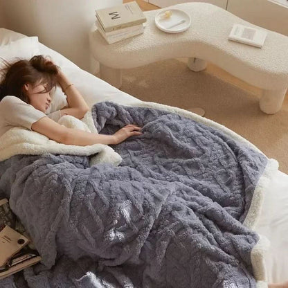 WOOLBLISS – Warm Lambswool Blanket for Relaxing Evenings