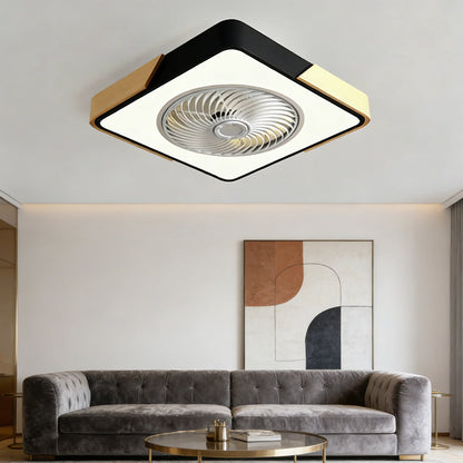 Wood Ceiling Fan with Dimmable LED Light & Remote 20 Inch for Bedroom Living Room Compact Indoor Airflow Cooling Rustic Decor