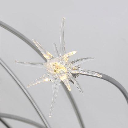 Semi-Flush LED Overhead Light Metal Glass 24-45 inch Diameter Adjustable Brightness Dining Room Living Room Bedroom Contemporary Home Ceilin