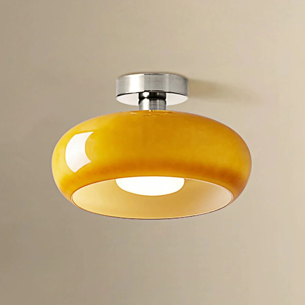 Hanging Dome Fixture 11-Inch Tinted Glass Hardwired Ceiling Drop Light for Kitchens Over Islands Bedrooms Breakfast Nooks Industrial Farmhou