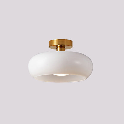 Amber Glass Dome Hanging Light 11 Inch for Kitchen Island Vintage Brass Fixture Dimmable E27 Dining Room Bedroom Overhead Adjustable Height