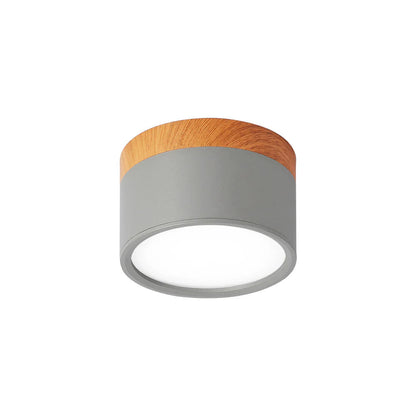 Compact Cylindrical Flush Mount LED Fixture for Residential Spaces – Aluminum Housing, Warm & Cool Temperatures, Multiple Finishes