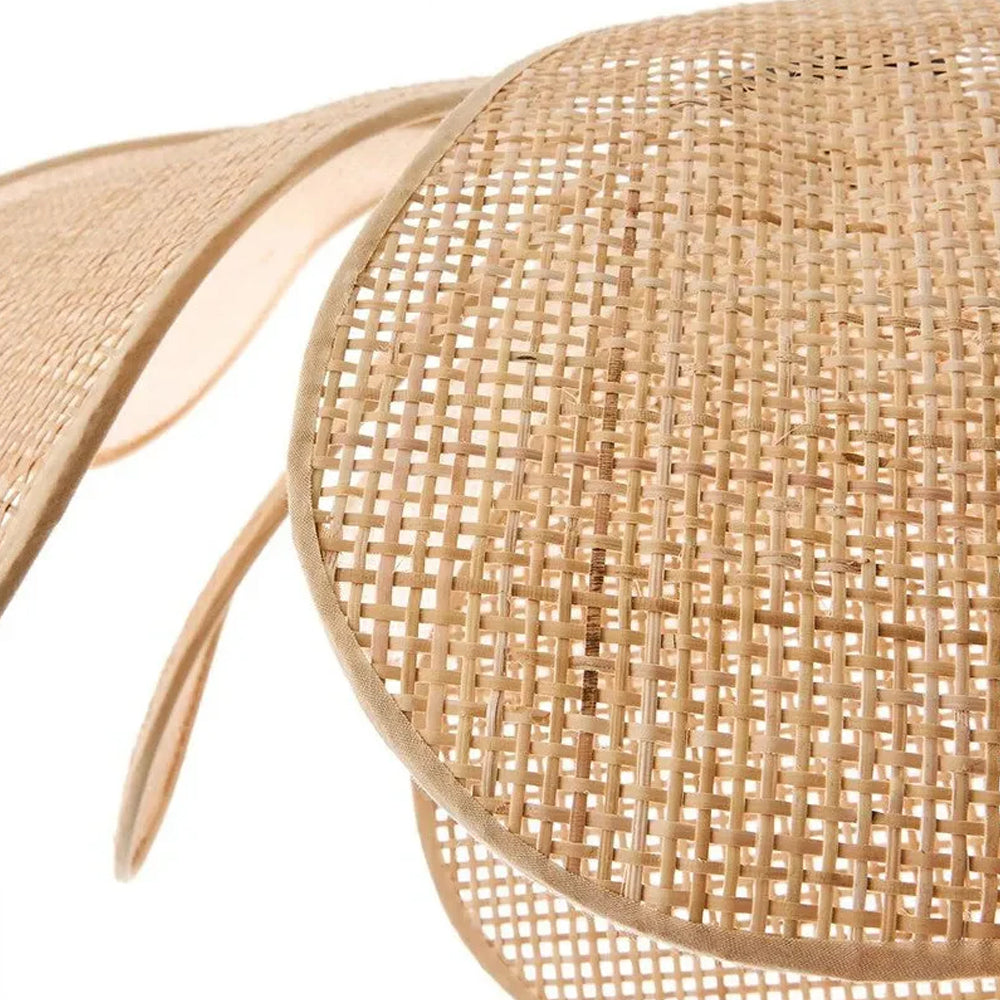 Handwoven Woven Wicker Hanging Fixture 20-Inch Natural Tone Adjustable Overhead Illumination for Kitchens Dining Spaces Islands Counter Tabl