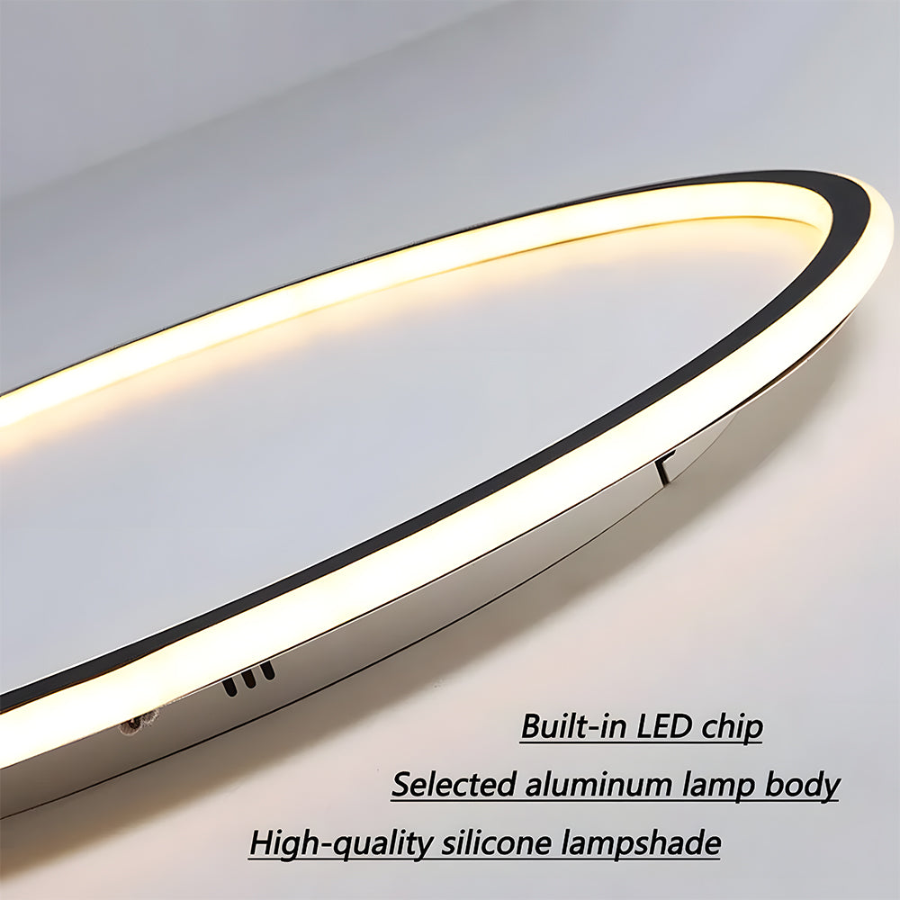 Flush Mount LED Ceiling Light Fixture 12 in Aluminum Round Ultra-Slim 2 in Profile for Bedroom Office Dining Room Modern Energy-Efficient Ho