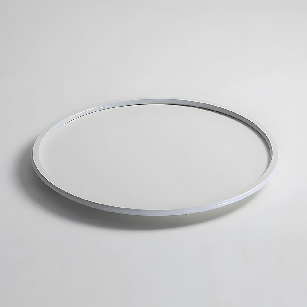 Flush Mount LED Ceiling Light Fixture 12 in Aluminum Round Ultra-Slim 2 in Profile for Bedroom Office Dining Room Modern Energy-Efficient Ho