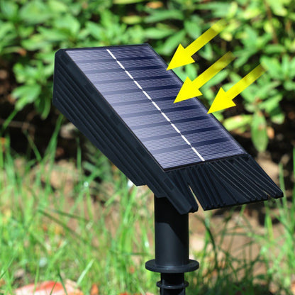 Adjustable LED Solar Stake Light 18.7 in Waterproof for Yard Pathways Driveways Landscaping Spotlight Dusk-to-Dawn Ground Garden Decor Accen