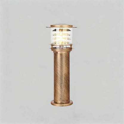 Weatherproof Post Light 6 in Cylinder Aluminum E27 Socket IP65 Rated Black Bollard for Walkway Driveway Porch Yard Landscape Path Marker
