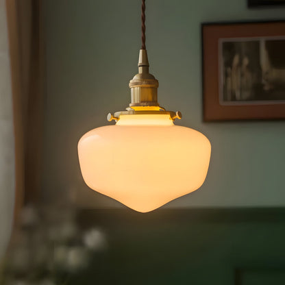 Hanging Ceiling Light Fixture with Clear Glass Shade for Kitchen Island, Breakfast Nook, Bedroom, Foyer, Adjustable Drop
