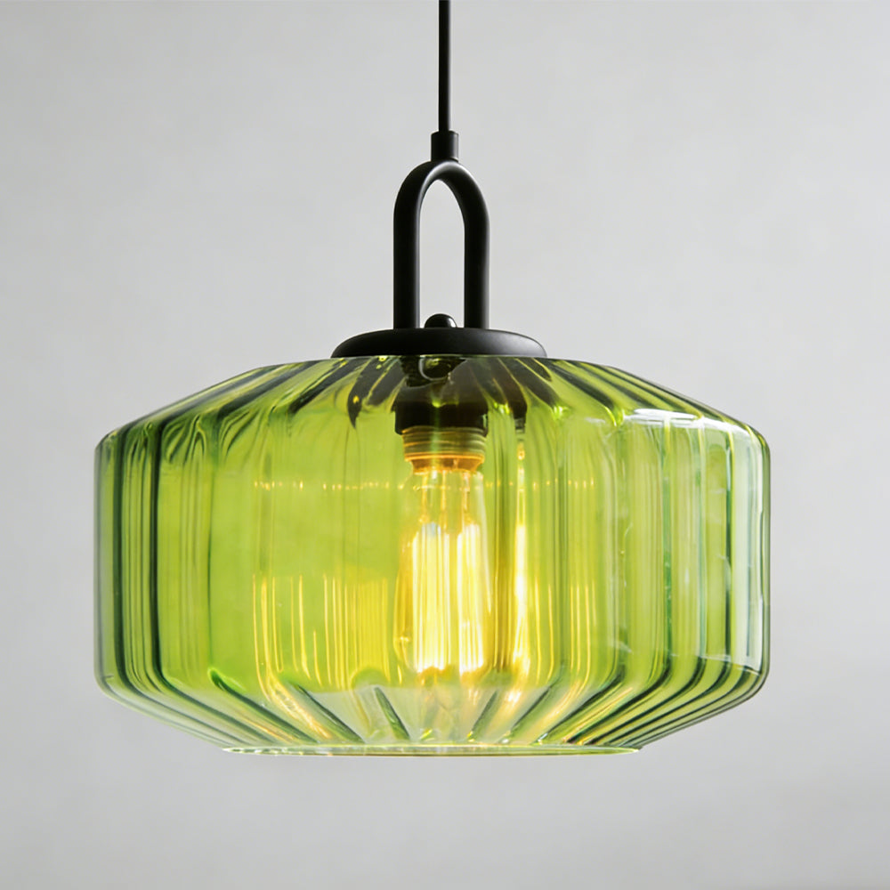 Handblown Glass Pendant Light Fixture 11 Inch Diameter for Kitchen Dining Room Hallway Living Room Bedroom LED Ceiling Light