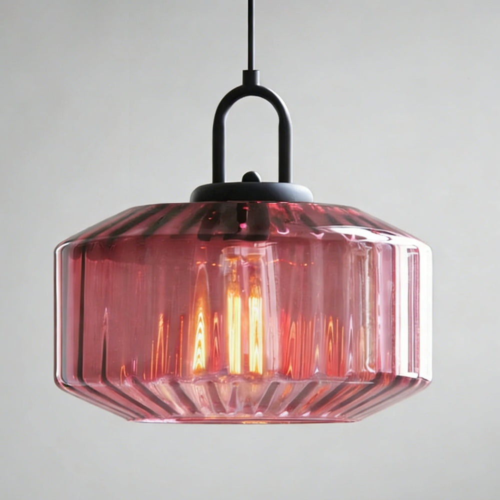 Handblown Glass Pendant Light Fixture 11 Inch Diameter for Kitchen Dining Room Hallway Living Room Bedroom LED Ceiling Light
