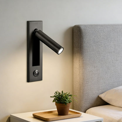 Recessed LED Wall Sconce Metal 7 in Round Flush Mount for Bedroom Hallway Reading Ambient Lighting Indoor Modern Home