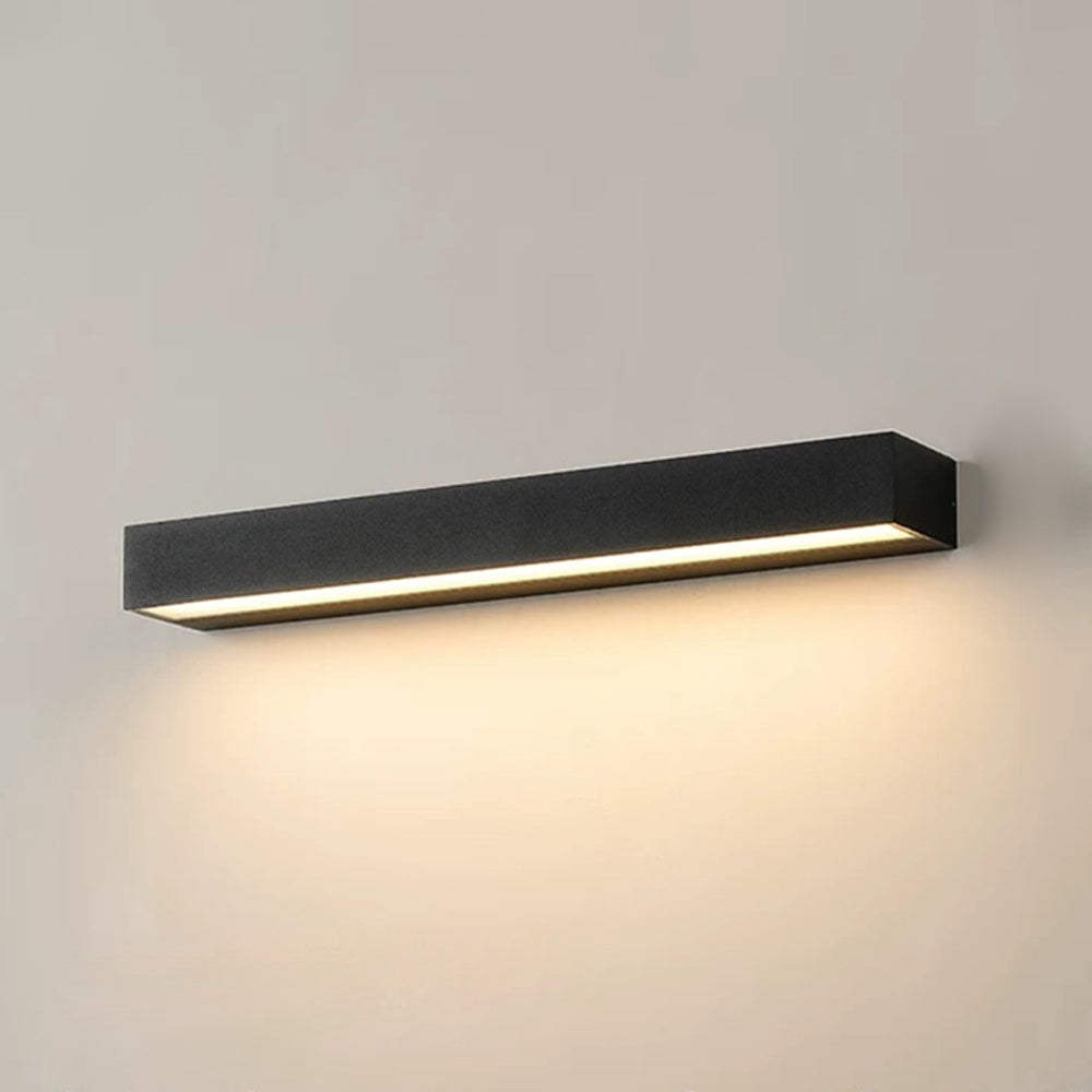 Outdoor LED Wall Sconce Die-Cast Aluminum Porch Light Black White 8-32 in Weatherproof Fixture for Balcony Entry Hallway Modern Exterior