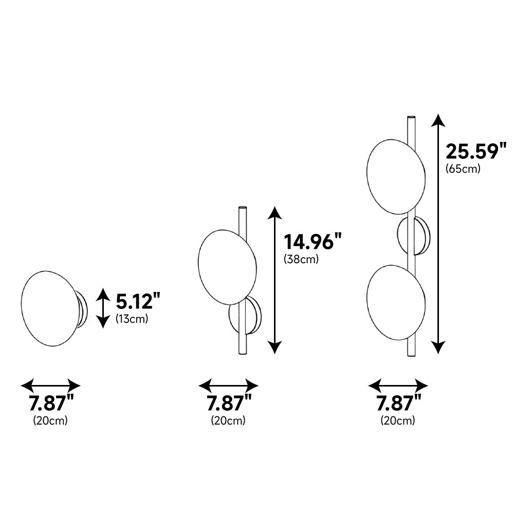 Glass Sconce Light Fixture for Bedroom & Hallway – Iron Frame LED Accent Lighting 8 Inch – Indoor Wall Mount Ambient Light