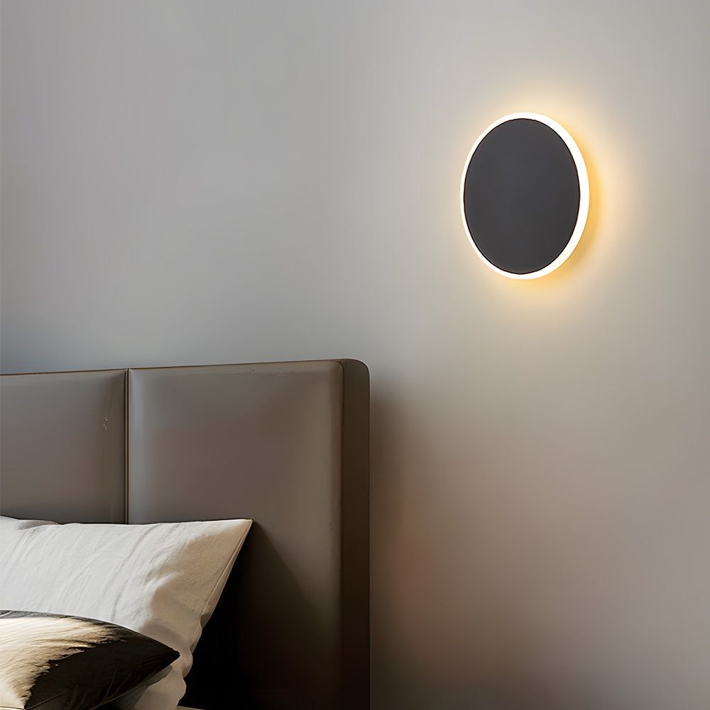 Modern Metal Sconce with Acrylic Shade in Black or White for Hallway Bedroom Living Room Indoor Ambient Lighting LED Fixture Contemporary Ho