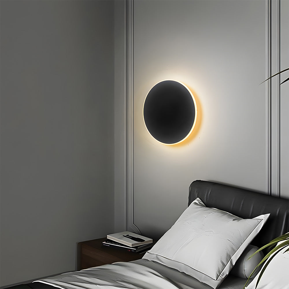 Modern Metal Sconce with Acrylic Shade in Black or White for Hallway Bedroom Living Room Indoor Ambient Lighting LED Fixture Contemporary Ho